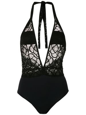 Amir Slama maillot de bain en dentelle - Noir