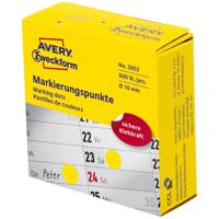 Avery-Zweckform 3852 Etiketten voor markeringspunten Ø 10 mm Geel 800 stuk(s) Permanent hechtend Papier