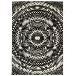 Bohemian Stijl Vloerkleed - Relief - Grijs-80 x 150 cm