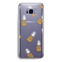 Ananasjes: Samsung Galaxy S8 Transparant Hoesje