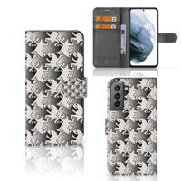 Samsung Galaxy S21 FE | Telefoonhoesje | Met pasjeshouder | Salamander Grey