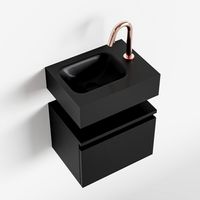 Toiletmeubel Mondiaz Andor | 40 cm | Meubelkleur Urban | Lex vrijhangend wastafel Urban Links | 1 kraangat