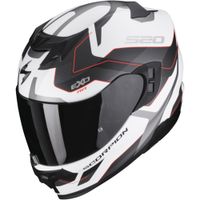 SCORPION EXO-520 Evo Air Elan Mat, Integraalhelm, Wit-Zilver-Rood