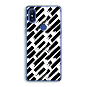 Zwarte vegen: Xiaomi Mi Mix 3 Transparant Hoesje