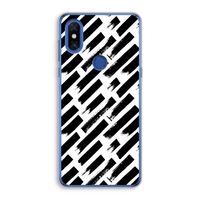 Zwarte vegen: Xiaomi Mi Mix 3 Transparant Hoesje