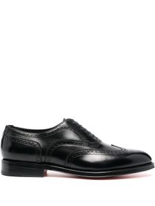 Santoni richelieus en cuir à lacets - Noir