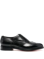 Santoni richelieus en cuir à lacets - Noir