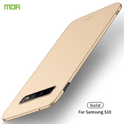 Voor Galaxy S10 MOFI Frosted PC ultradun hard case (goud)