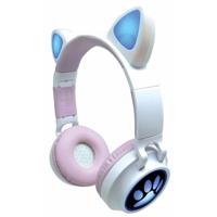 2-in-1 headset met kattenoren om naar je draadloze muziek te luisteren in Bluetooth 5.0 - thumbnail