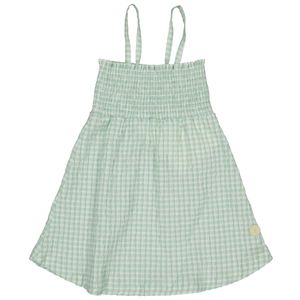LEVV Little Meisjes jurk - Valora - AOP Mint groen geruit