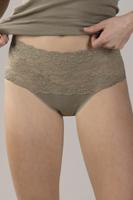 Nina von C dames taille slip kant - Biologisch katoen - Katoenen kanten dames onderbroek - ondergoed