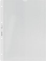 Leitz geperforeerde showtas Premium, ft A4, PVC, copy safe, transparant, pak van 100 stuks