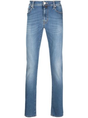 Sartoria Tramarossa jean slim à taille basse - Bleu