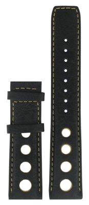 Horlogeband Tissot PRS516 / T91142851A Leder Zwart 20mm