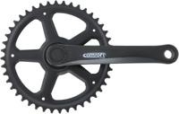 Amar Crankset 4-edge 44t 1sp 1/2x3/32 alu black