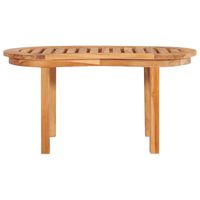 The Living Store Teakhouten Salontafel - 90 x 50 x 45 cm - Duurzaam en weersbestendig