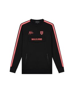 Sport Academy Sweater Black Neon red