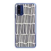 Moroccan stripes: Xiaomi Redmi 9T Transparant Hoesje
