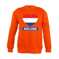 Oranje Holland hart vlag trui jongens en meisjes 142/152 (11-12 jaar)  -