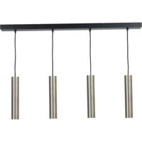 Masterlight Eetkamer hanglampRun 4 nikkel matte pendels - 2381-05-37-100-4