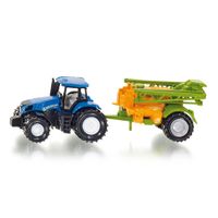 Siku New Holland tractor met veldsproeier - thumbnail