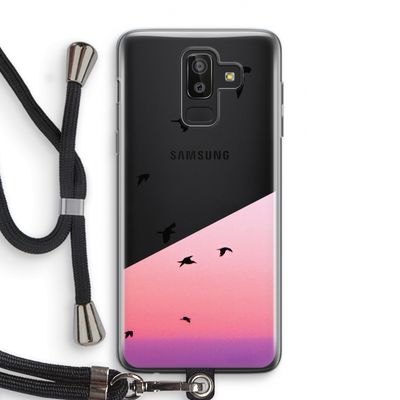 Fly away: Samsung Galaxy J8 (2018) Transparant Hoesje met koord