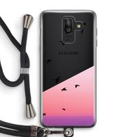 Fly away: Samsung Galaxy J8 (2018) Transparant Hoesje met koord