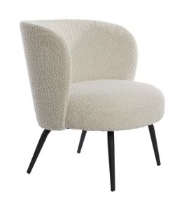 Light & Living Fauteuil Dieyda Bouclé - Crème