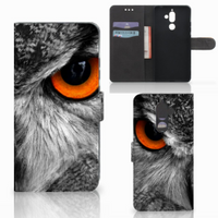 Nokia 7 Plus Telefoonhoesje met Pasjes Uil - thumbnail