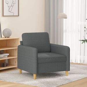 Fauteuil 60 cm stof donkergrijs