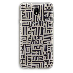 Moroccan Print: Samsung Galaxy J7 (2017) Transparant Hoesje