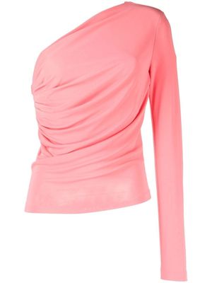 DSQUARED2 t-shirt froncé à design à une épaule - Rose