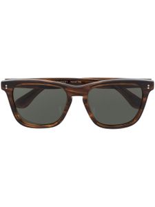 Oliver Peoples lunettes de soleil Lynes à monture carrée - Marron