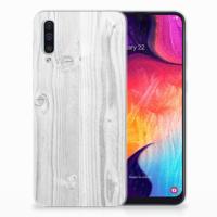 Samsung Galaxy A50 | Bumper Hoesje | White Wood