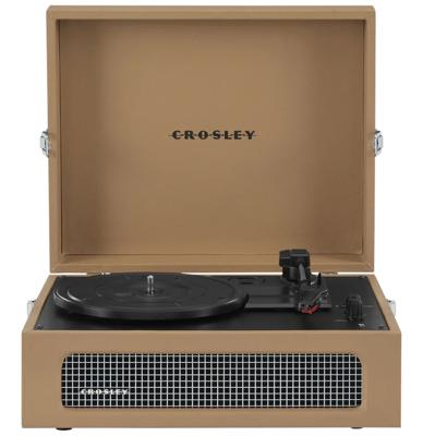 Crosley Voyager Portable Retro Platenspeler - Tan BLUETOOTH IN/UIT (B-STOCK)