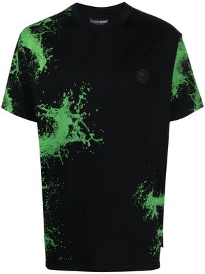 Plein Sport t-shirt SS Splash Extreme en coton - Noir