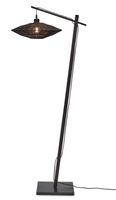 GOOD&MOJO Vloerlamp 'Iguazu' Bamboe en jute, 150cm, kleur Zwart