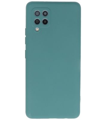 Lunso - Softcase hoes - Samsung Galaxy A42 - Army Groen