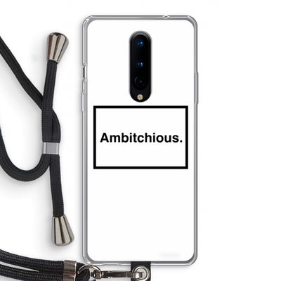 Ambitchious: OnePlus 8 Transparant Hoesje met koord