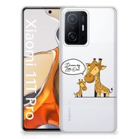 Xiaomi 11T | 11T Pro Telefoonhoesje met Naam Giraffe - thumbnail