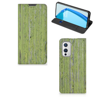 OnePlus 9 Book Wallet Case Green Wood - thumbnail