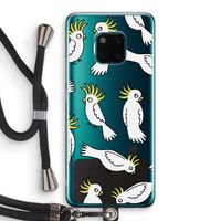 Papegaai: Huawei Mate 20 Pro Transparant Hoesje met koord