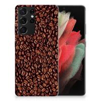Samsung Galaxy S21 Ultra | Siliconen Case | Koffiebonen
