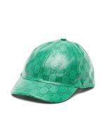 Gucci Kids casquette à motif GG Supreme - Vert - thumbnail