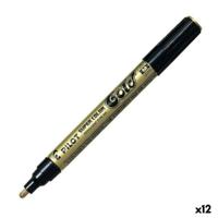 Permanente markeerstift Pilot Gouden (12 Stuks)