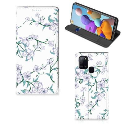Samsung Galaxy A21s Uniek Smart Cover Blossom White