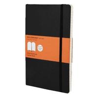 Notitieboek Moleskine large 130x210mm lijn soft cover zwart