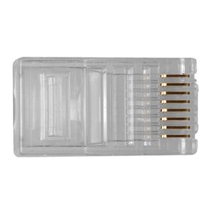 ACT RJ45 (8P/8C) modulaire connector voor ronde kabel met soepele aders