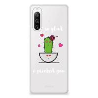 Sony Xperia 10 IV Telefoonhoesje met Naam Cactus Glad