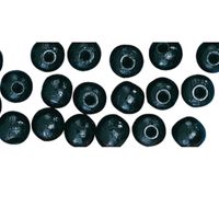 Armbandjes rijgen 104 zwarte kralen 10 mm - Hobbykralen - thumbnail